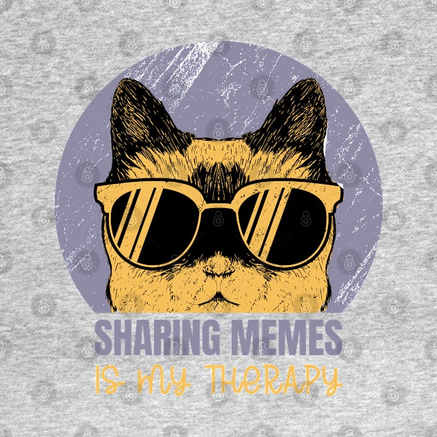 Sharing memes is my therapy by RedCrunch